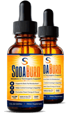 SodaBurn 2 bottle package, 30 mL amber dropper bottles